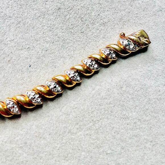 Ross Simons Gold Vermeil Diamond Accent Tennis Bracelet - Picture 8 of 8